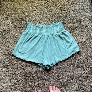 Z supply dawn smocked short in dusty jade (L)